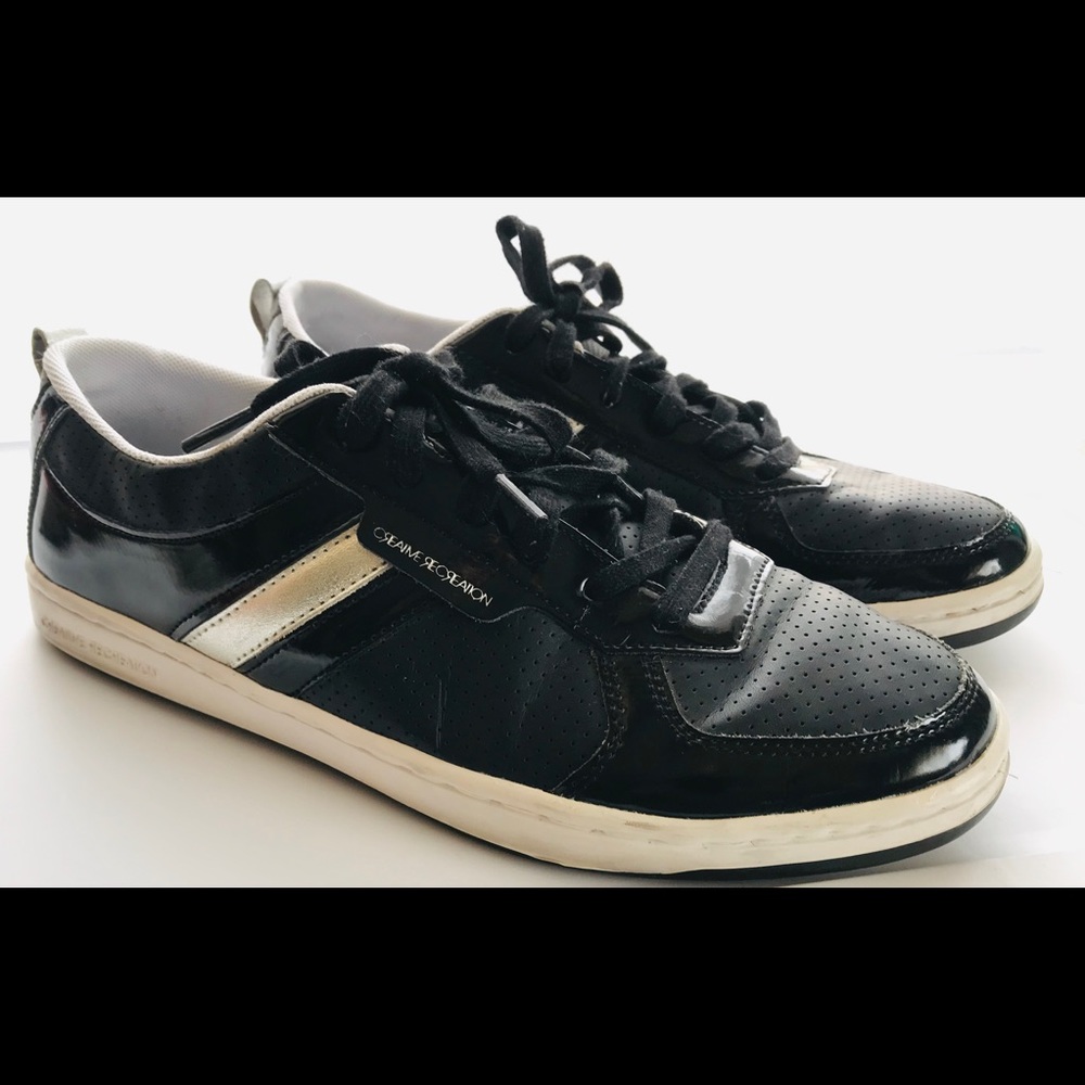 Creative Recr. Men Black Leather Sneakers Size 9.5